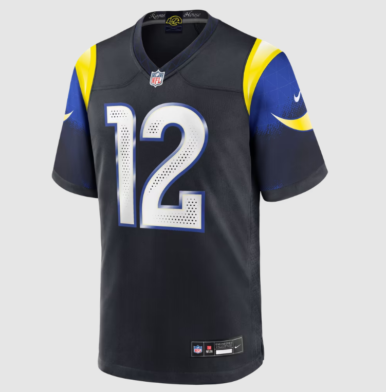 Los Angeles Rams Nike #12 Puka Nacua Youth Rivalries Collection Game Jersey