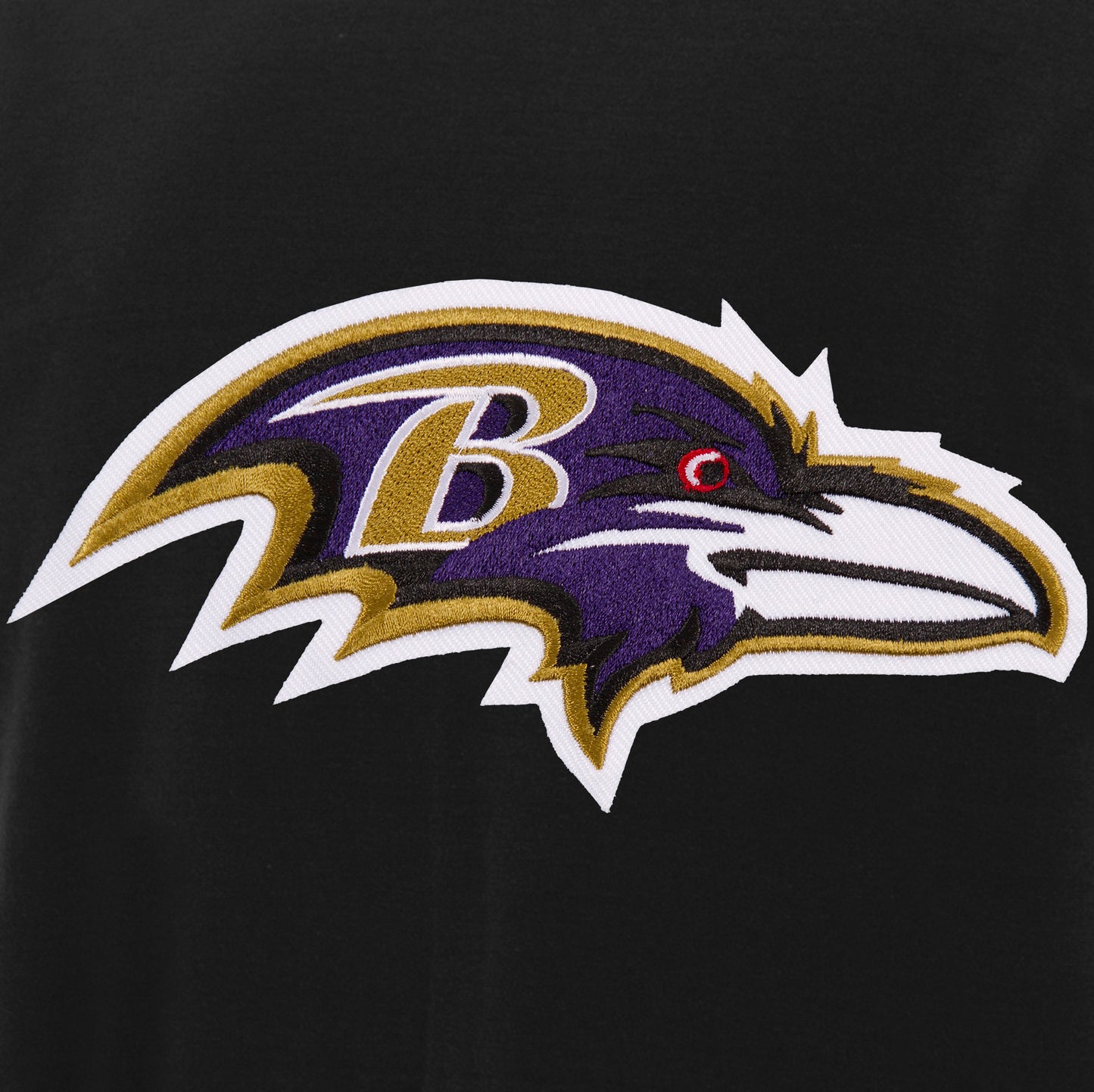Baltimore Ravens JH Design Reversible Fleece Full-Snap Jacket with Faux Leather Sleeves - Black/White