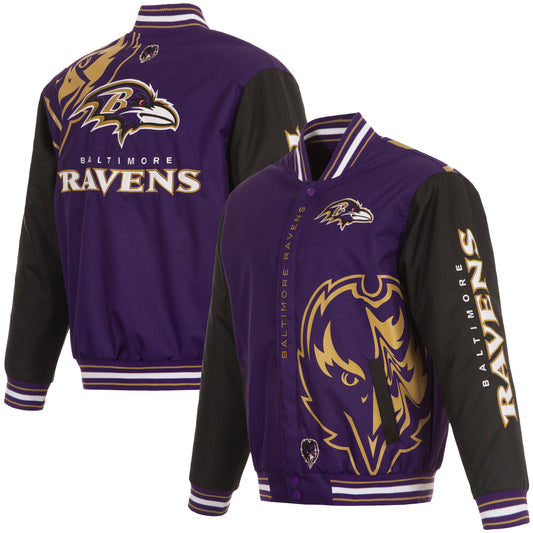 Baltimore Ravens JH Design Poly-Twill Jacket - Purple