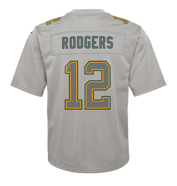 Green Bay Packers Nike #12 Aaron Rodgers Youth Atmosphere Jersey