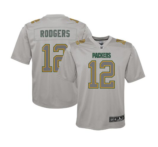 Green Bay Packers Nike #12 Aaron Rodgers Youth Atmosphere Jersey