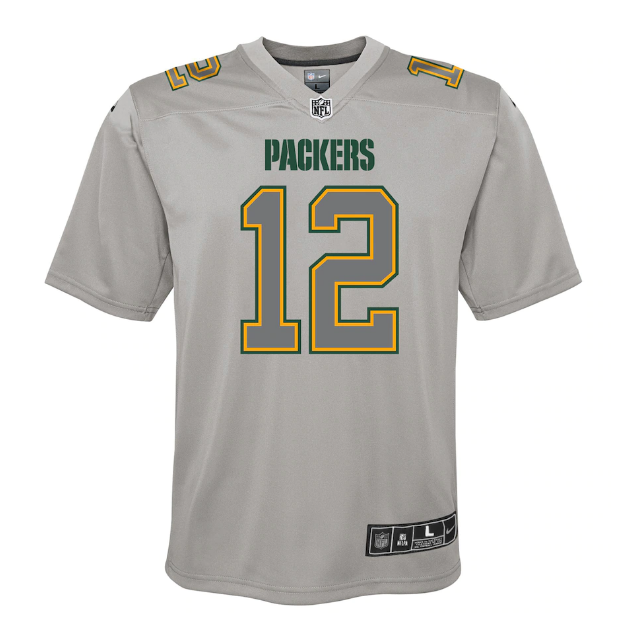 Green Bay Packers Nike #12 Aaron Rodgers Youth Atmosphere Jersey