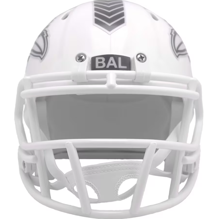 Baltimore Ravens 2024 Salute to Service (STS) Mini Replica Helmet - White