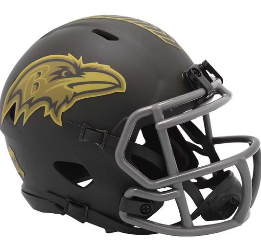 Baltimore Ravens 2025 Salute to Service (STS) Mini Replica Helmet - Black