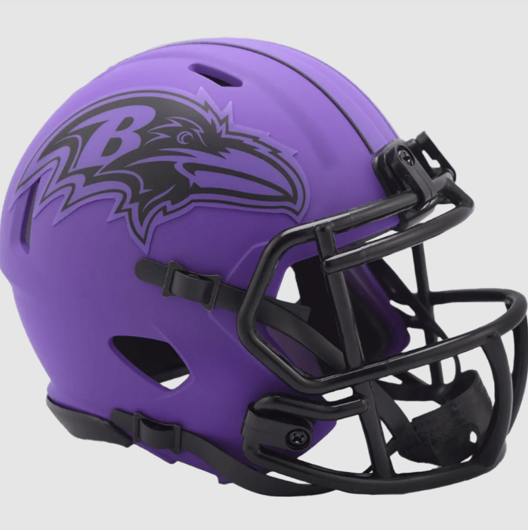 Baltimore Ravens Riddell Rave Purple Speed Mini Helmet