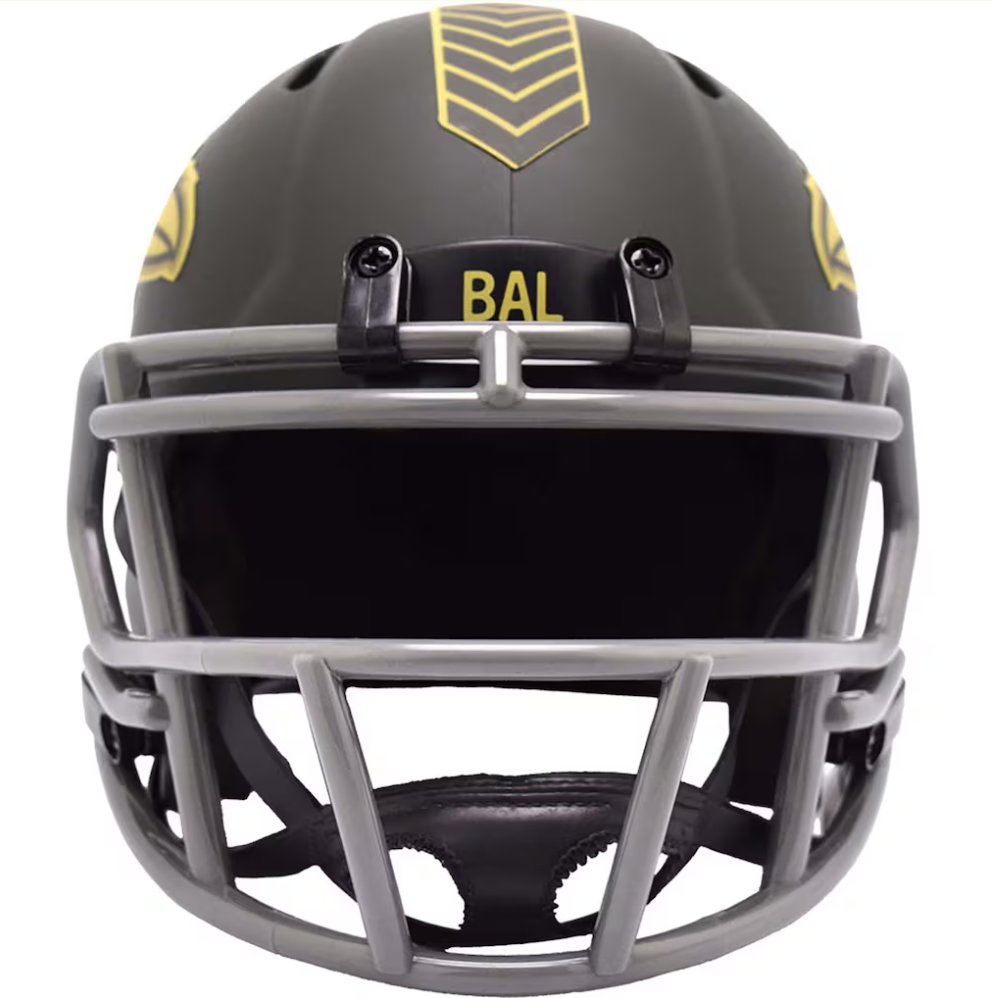 Baltimore Ravens 2025 Salute to Service (STS) Mini Replica Helmet - Black