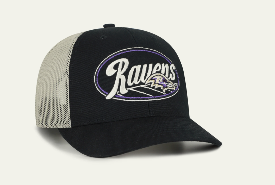 Baltimore Ravens '47 Enfield Strap Trucker Mesh Snapback Hat
