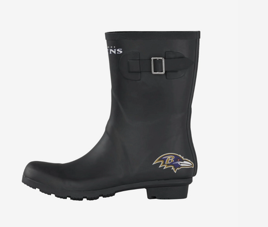 Baltimore Ravens Women's Storm Ready Rain Boots - Black
