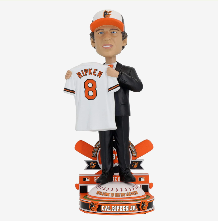Baltimore Orioles FOCO Cal Ripken Jr. 1978 Draft Pick Bobblehead