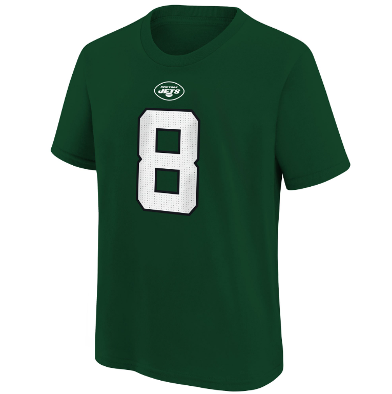 New York Jets Nike #8 Aaron Rodgers Youth Player T-shirt Green