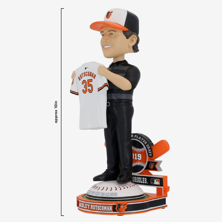 Baltimore Orioles FOCO Adley Rutschman 2019 Draft Pick Bobblehead