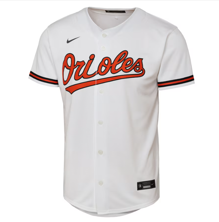 Baltimore Orioles Nike #35 Youth Adley Rutschman Home 2 White Jersey