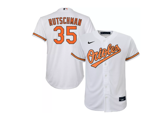 Baltimore Orioles Nike Youth Adley Rutschman #35 Home 1 White Jersey