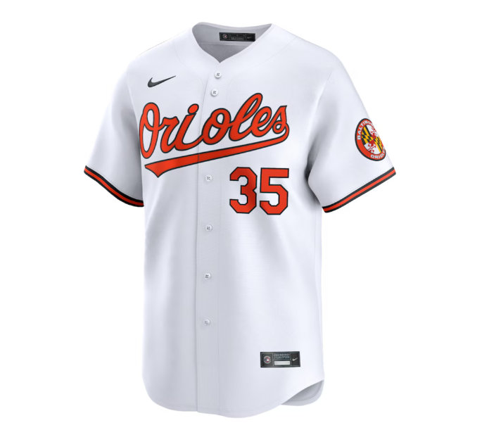 Baltimore Orioles Nike #35 Adley Rutschman Home Limited Mens Jersey - White