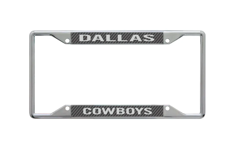 Dallas Cowboys Wincraft Carbon Gray License Plate Frame