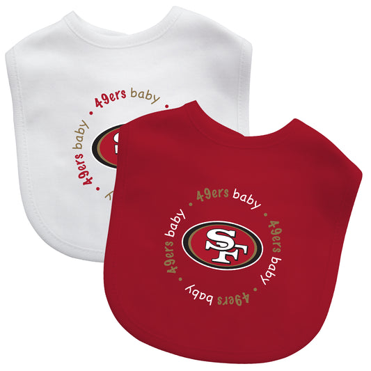 San Francisco 49ers Masterpiece 2 pack Baby Bibs