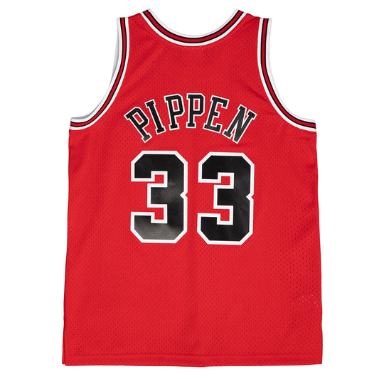 Chicago Bulls Mitchell & Ness #33 Scottie Pippen Red 1997-98 Hardwood Classics Swingman Jersey