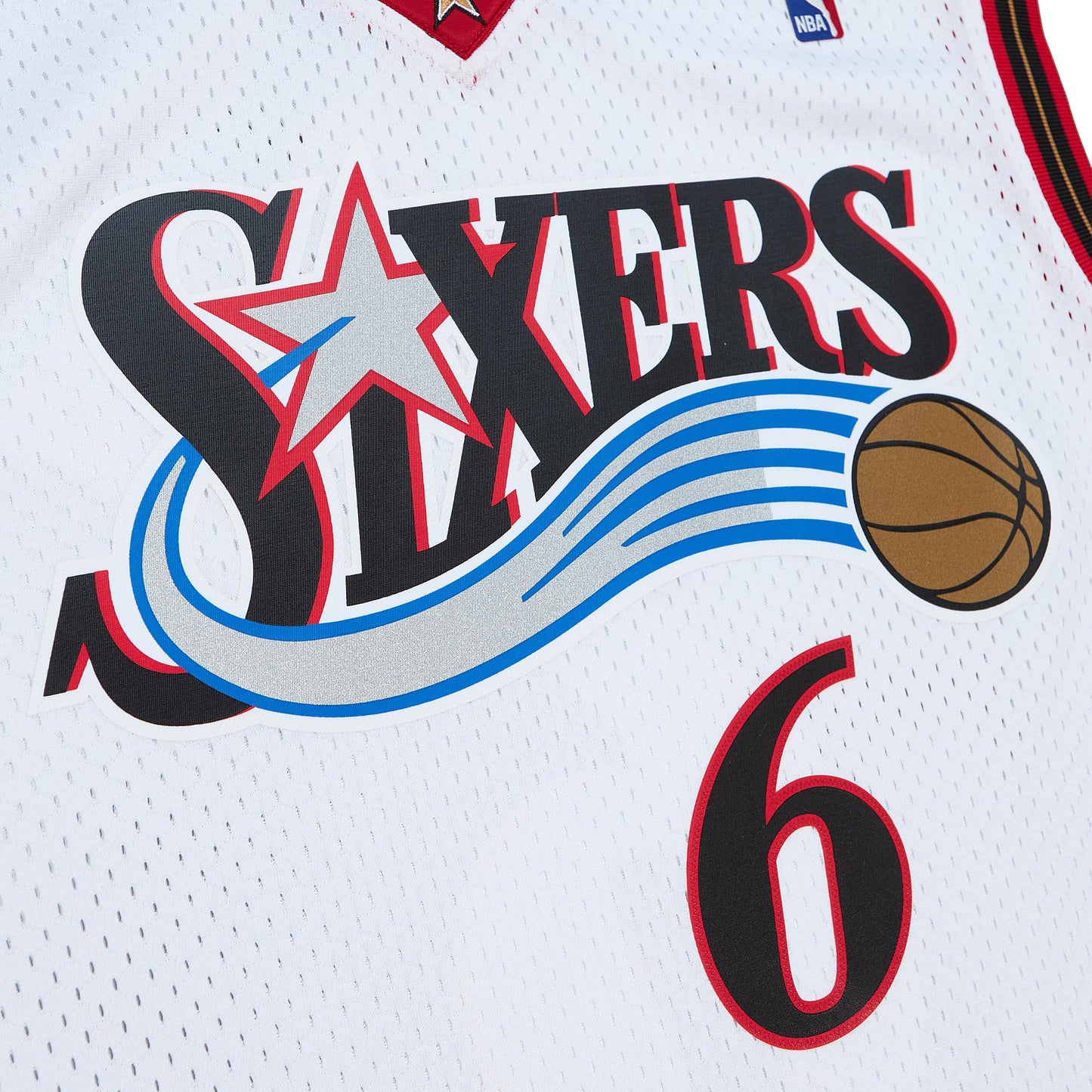 Philadelphia 76ers Mitchell & Ness #3 Allen Iverson All Star 2002 Hardwood Classics Swingman Jersey