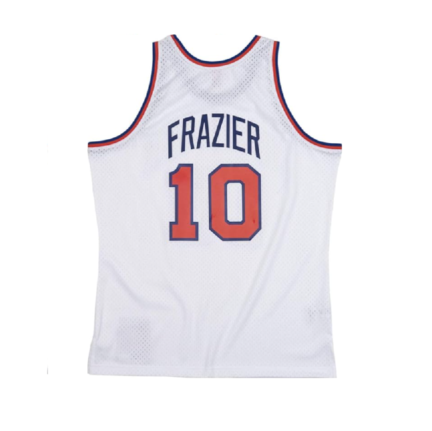 New York Knicks Mitchell & Ness #10 Walt Frazier White 1969 Hardwood Classics Swingman Jersey