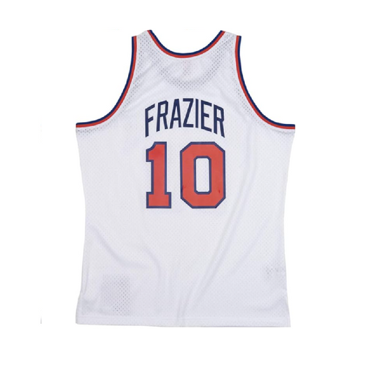New York Knicks Mitchell & Ness #10 Walt Frazier White 1969 Hardwood Classics Swingman Jersey
