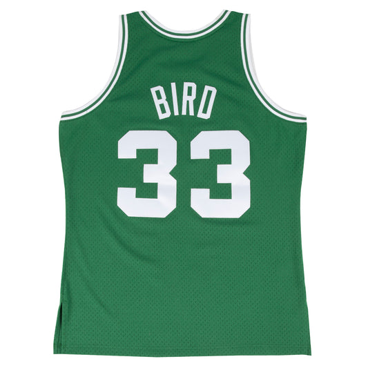 Boston Celtics Mitchell & Ness # 33 Larry Bird Green 1985-86 Hardwood Classics Authentic Jersey
