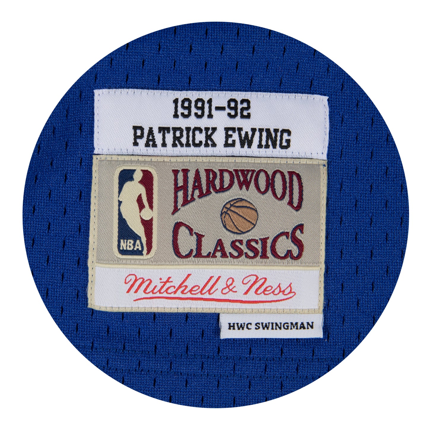 New York Knicks Mitchell & Ness #33 Patrick Ewing Blue 1985-86 Hardwood Classics Swingman Jersey