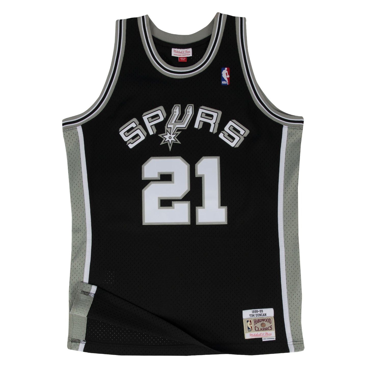 San Antonio Spurs Mitchell & Ness #21 Tim Duncan 1998 Hardwood Classics Swingman Jersey
