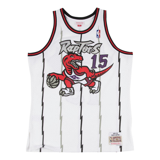 Toronto Raptors Mitchell & Ness # 15 Vince Carter White 1998-99 Hardwood Classic Swingman Jersey