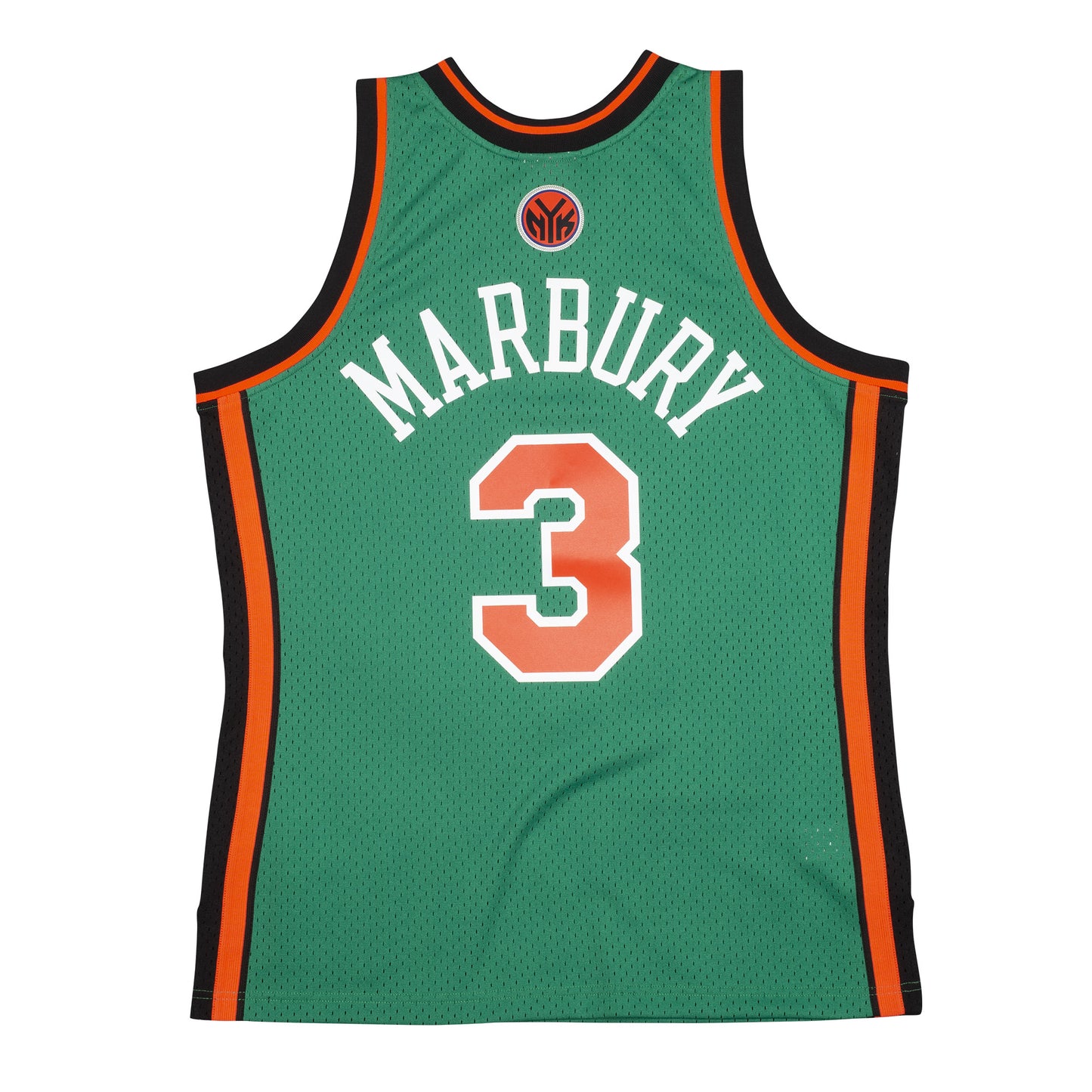 New York Knicks Mitchell & Ness #3 Stephon Marbury Green 2006-07 Hardwood Classic Swingman Jersey