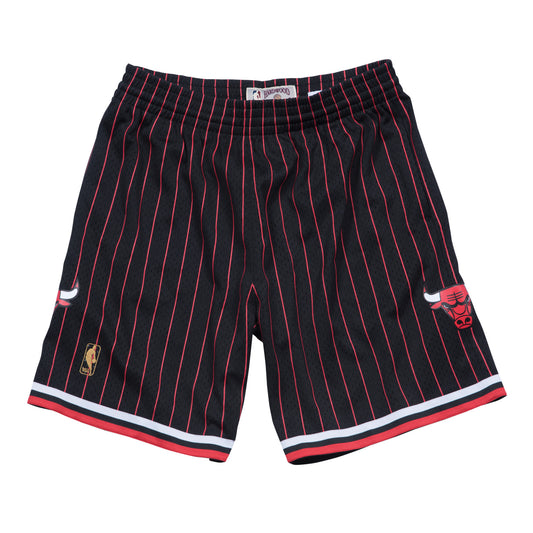 Chicago Bulls Mitchell & Ness Hardwood Classics 1996-97 Alternative Logo Swingman Shorts