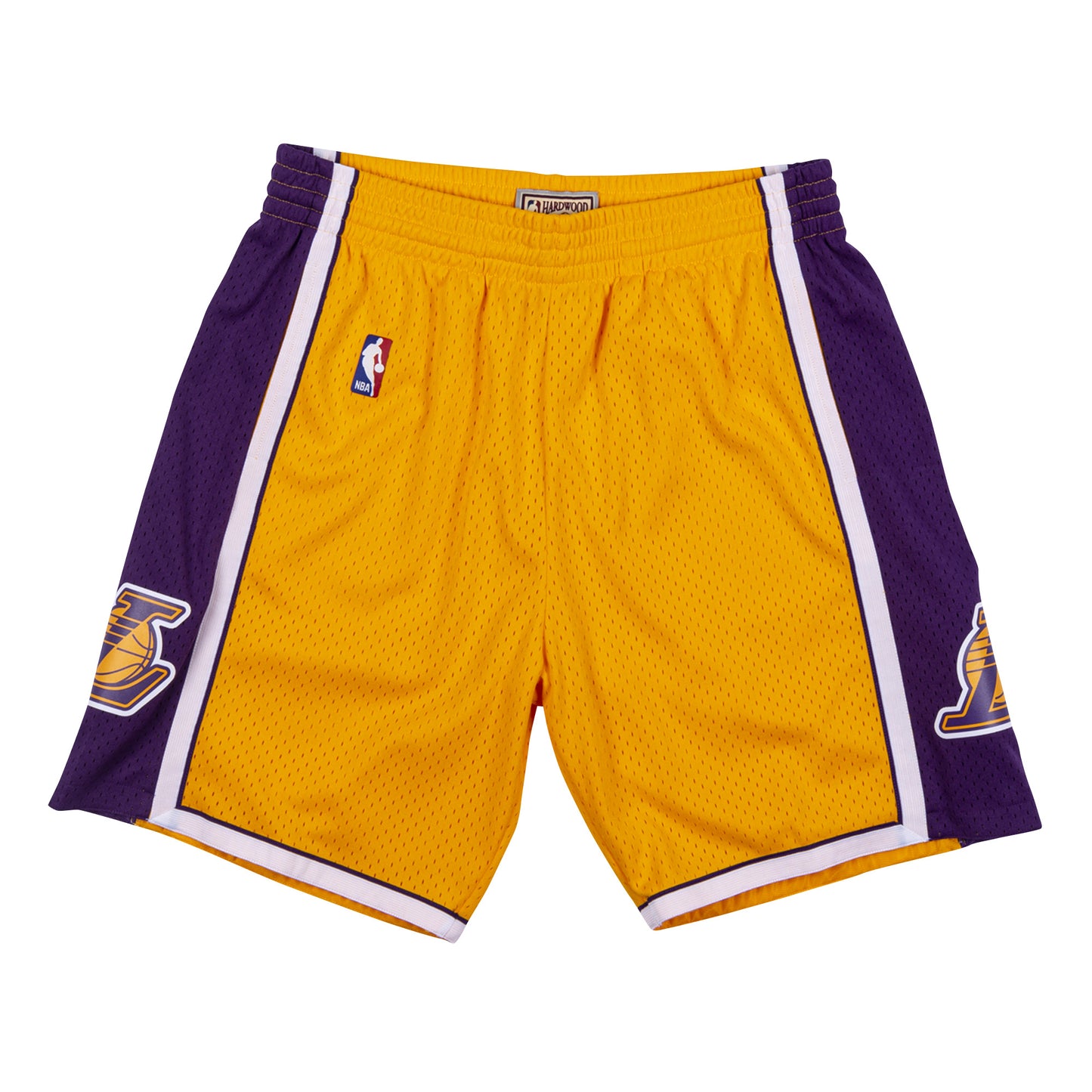 Los Angeles Lakers Mitchell & Ness Hardwood Classics Home 2009 Logo Swingman Shorts