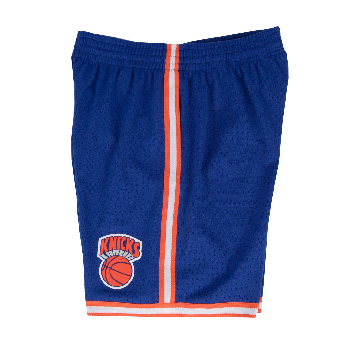 New York Knicks Mitchell & Ness Hardwood Classics Road 1991-92 Logo Swingman Shorts - Blue