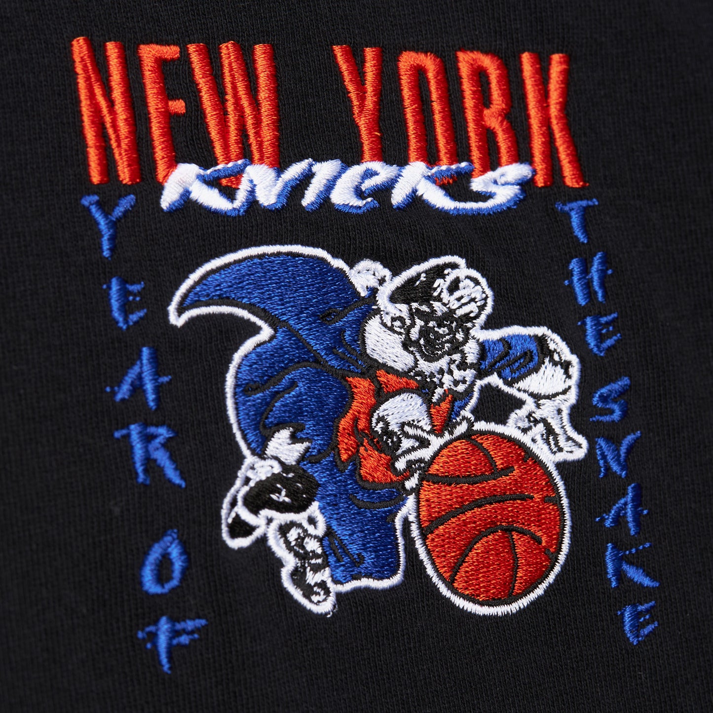 New York Knicks Mitchell & Ness Asian Heritage Short Sleeve T-Shirt- Black