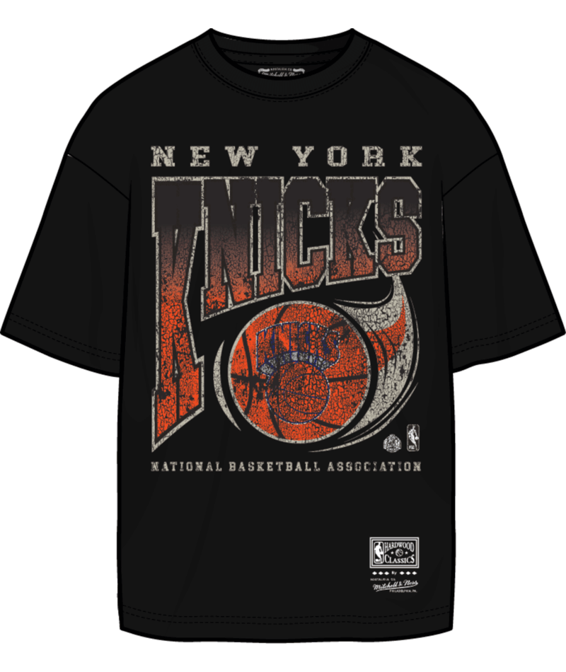 New York Knicks Mitchell & Ness Ball Out T-Shirt- Black