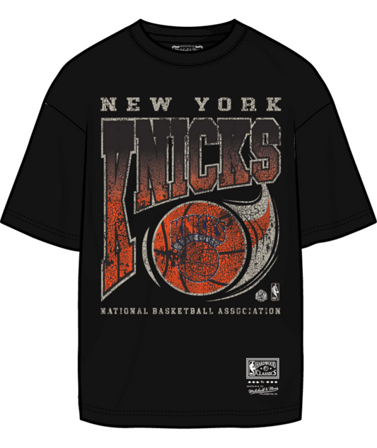 New York Knicks Mitchell & Ness Ball Out T-Shirt- Black