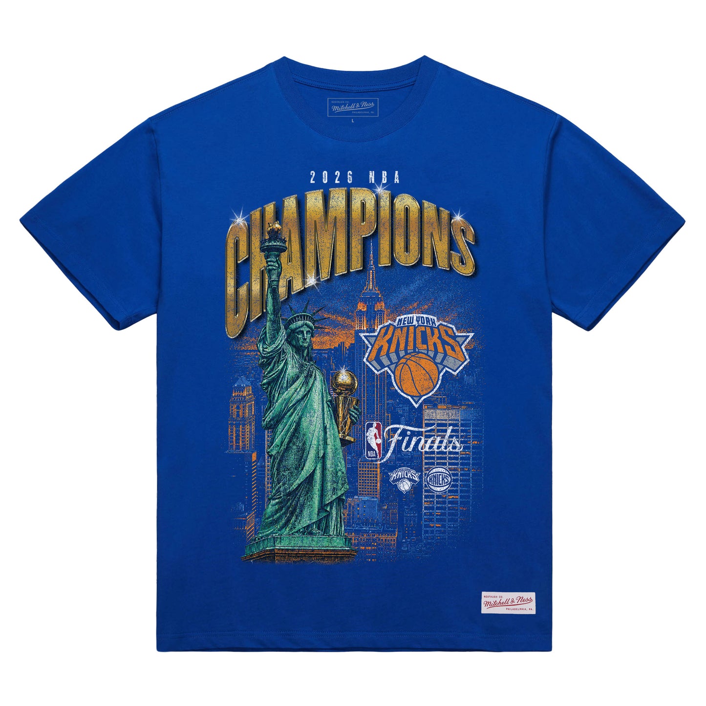 New York Knicks Mitchell & Ness The City 2026 Champion-Blue