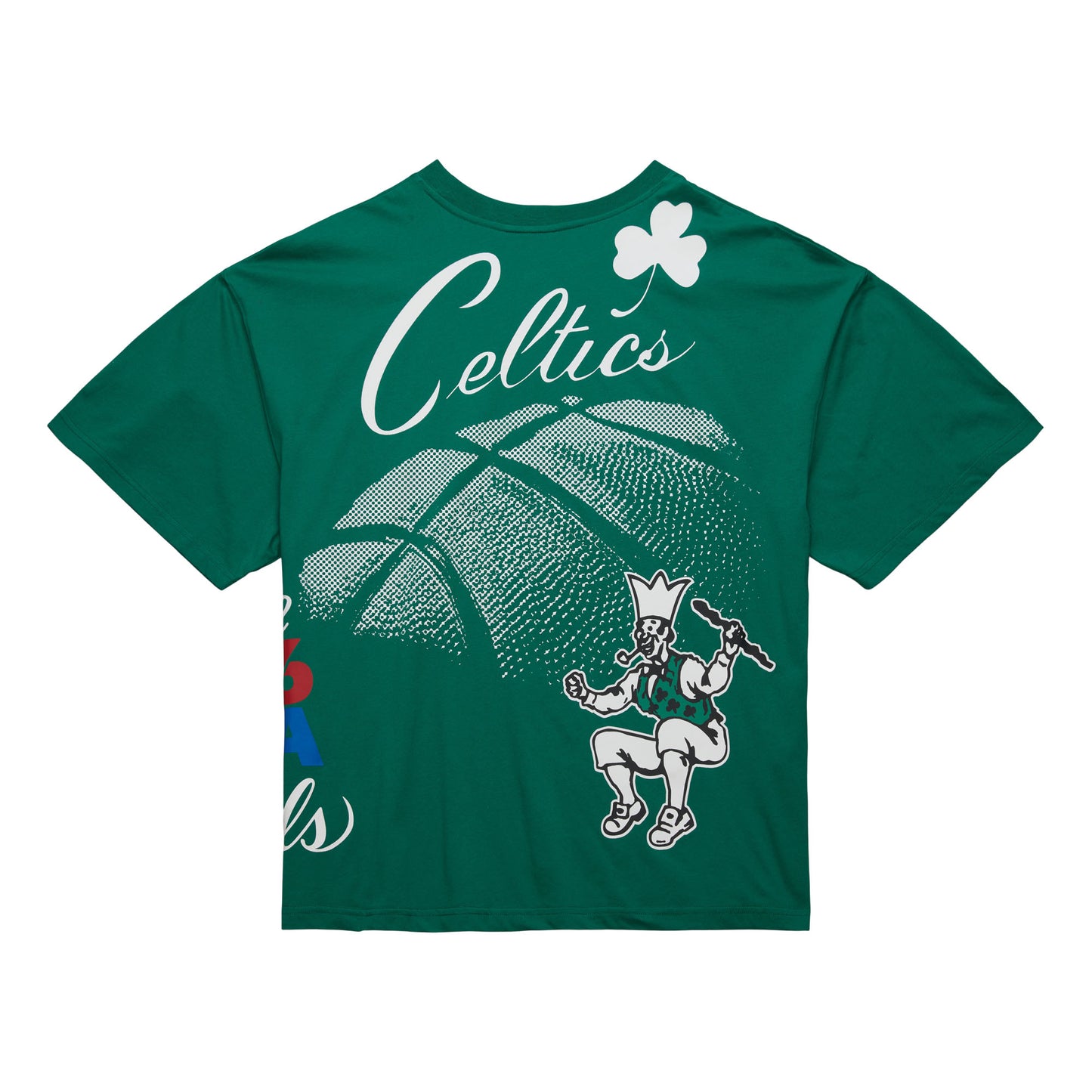 Boston Celtics Mitchell & Ness Logo Blast T-shirt- Green