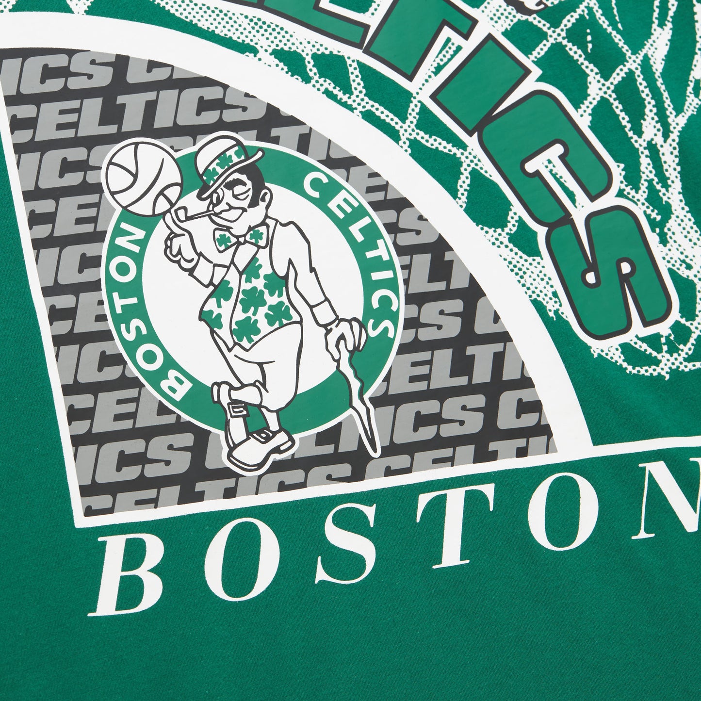Boston Celtics Mitchell & Ness Logo Blast T-shirt- Green