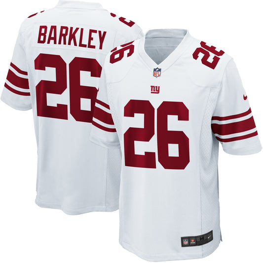 New York Giants #26 Saquon Barkley Game Youth Jersey - White