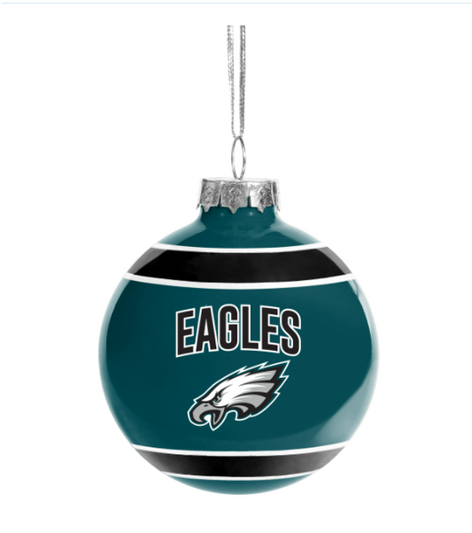 Philadelphia Eagles FOCO Glass Ball Ornament