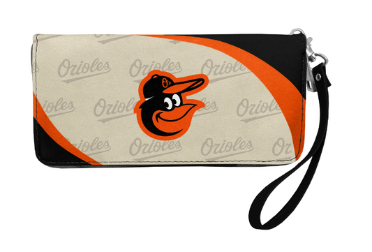 Baltimore Orioles Little Earth Curve Zip Organizer Wallet