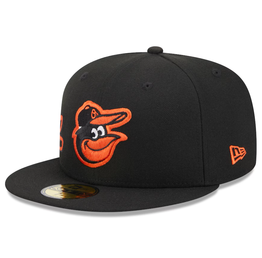 Baltimore Orioles New Era Black Arch 59Fifty Fitted Hat