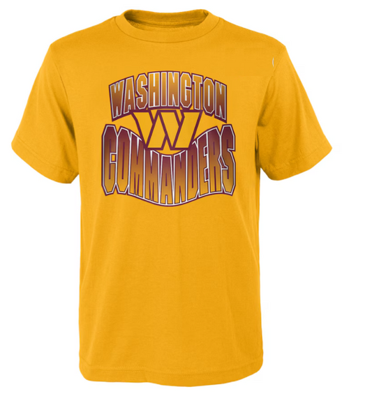 Washington Commanders Youth Game Day T-Shirt- Yellow