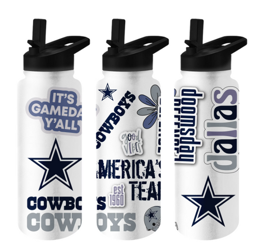 Dallas Cowboys Memory Company  34 oz Native Quencher Bottle