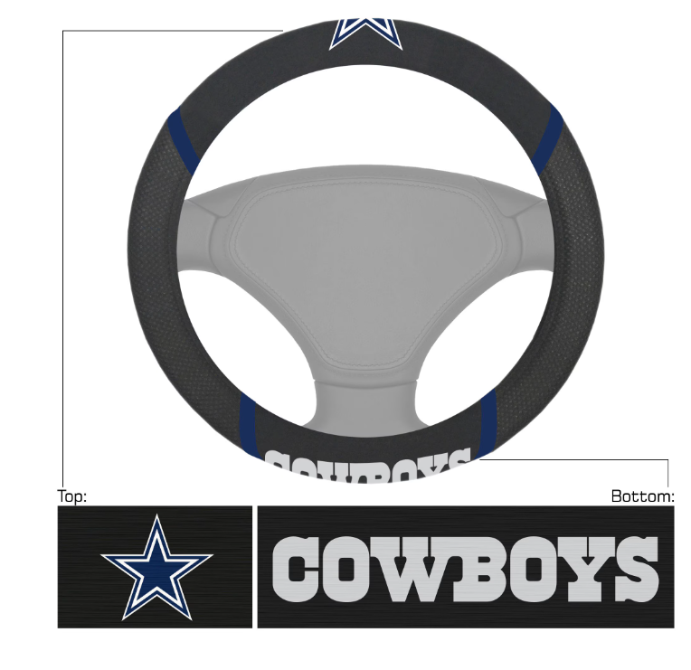 Dallas Cowboys Football Grip Steering Wheel Cover