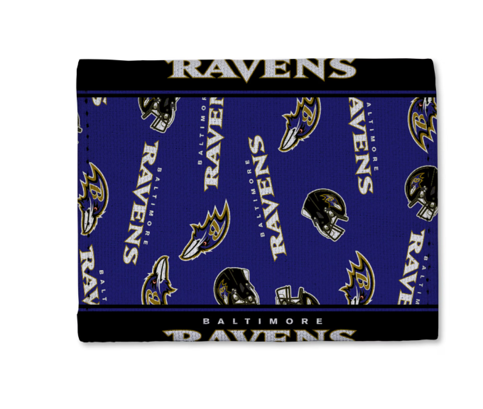 Baltimore Ravens Rico Tri-Fold Canvas Trifold Wallet