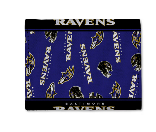 Baltimore Ravens Rico Tri-Fold Canvas Trifold Wallet