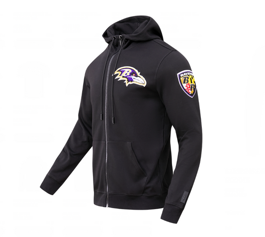Baltimore Ravens Pro Standard Black Classic Chenille Pullover Hoodie