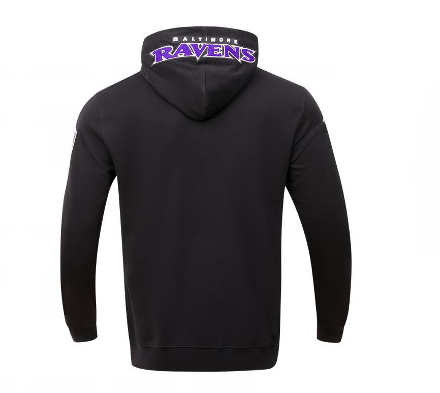 Baltimore Ravens Pro Standard Black Classic Chenille Pullover Hoodie