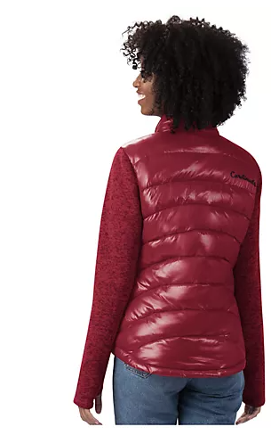Washington Commanders Football Team Puffer Woman's Jacket - Burgandy